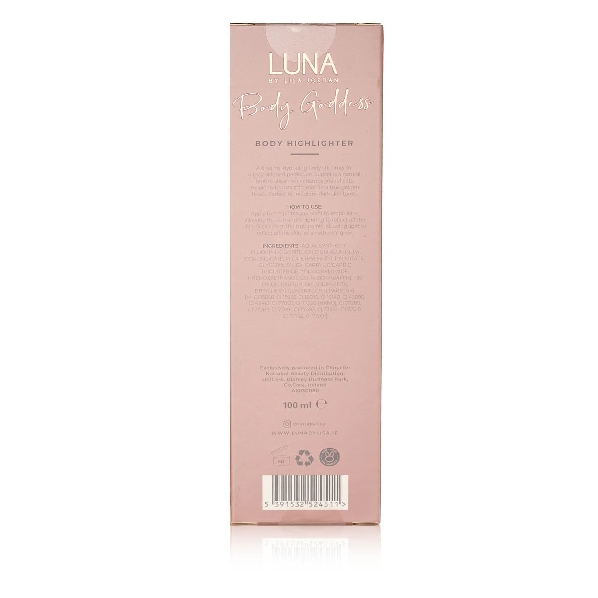 Luna By Lisa Sunset Body Goddess Highlighter