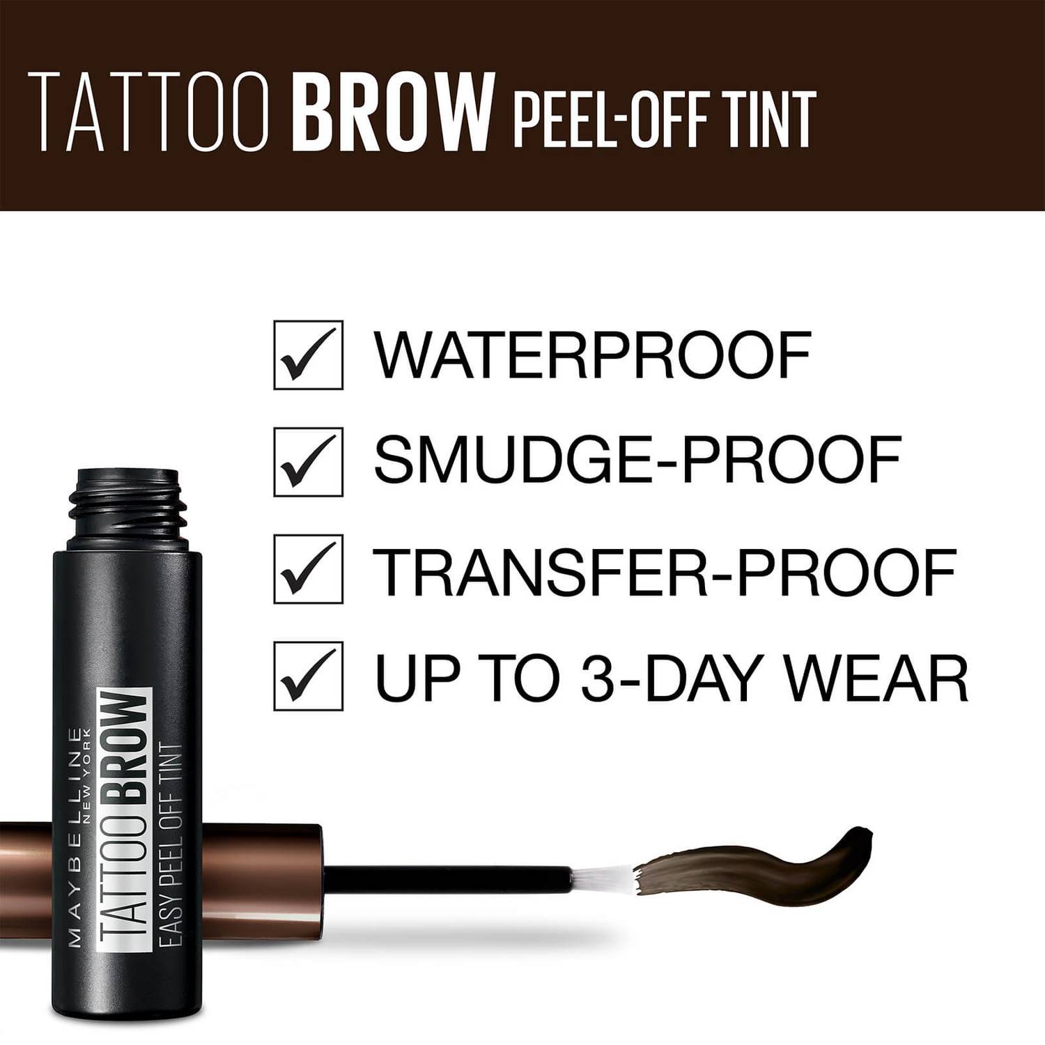 Maybelline Tattoo Brow Easy Peel Off Tint - Give Us Beauty